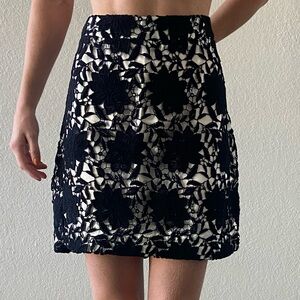 Kate Spade New York Floral Lace Mini Skirt